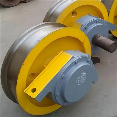 Roda de grua de pòrtic d'acer de forja amb brida personalitzada de venda calenta